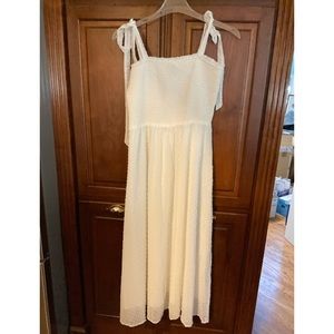 Pretty Garden Maxi dress tie strap boho summer/ beach dress NWT